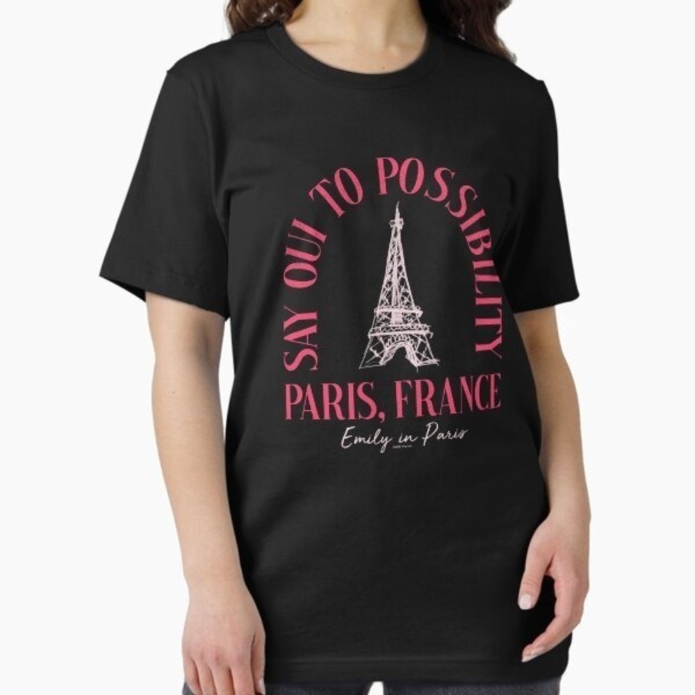 Emily In Paris Parisian Girl Graphic Tee Shirt Casual Outfit